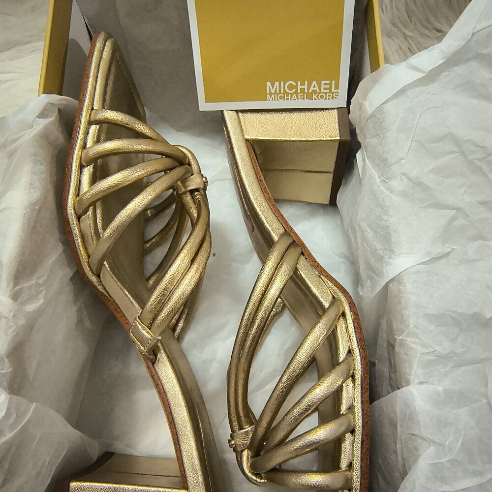 Preloved Michael Kors Women's Astra Mule Slide Sandal - Pale Size 9.5 - Picture 12 of 14